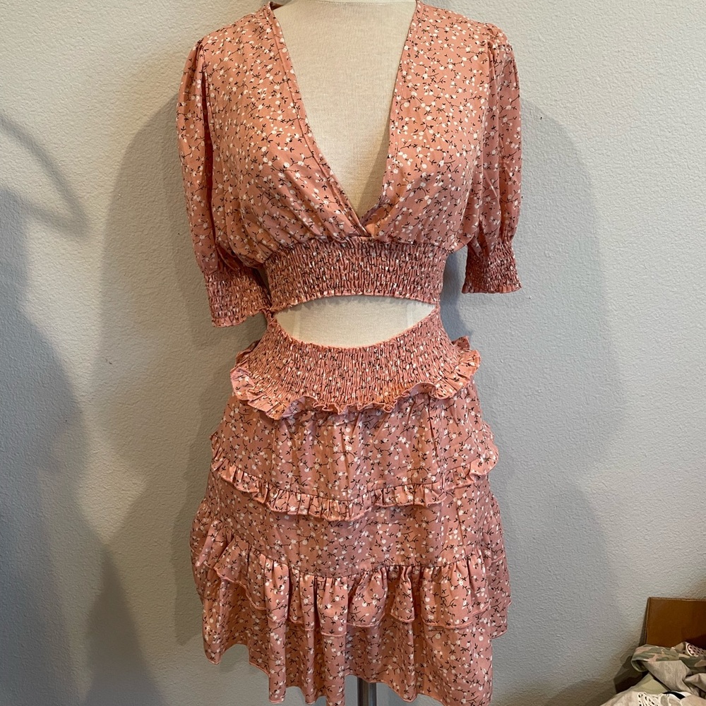 Nasty Gal Floral Pink Set